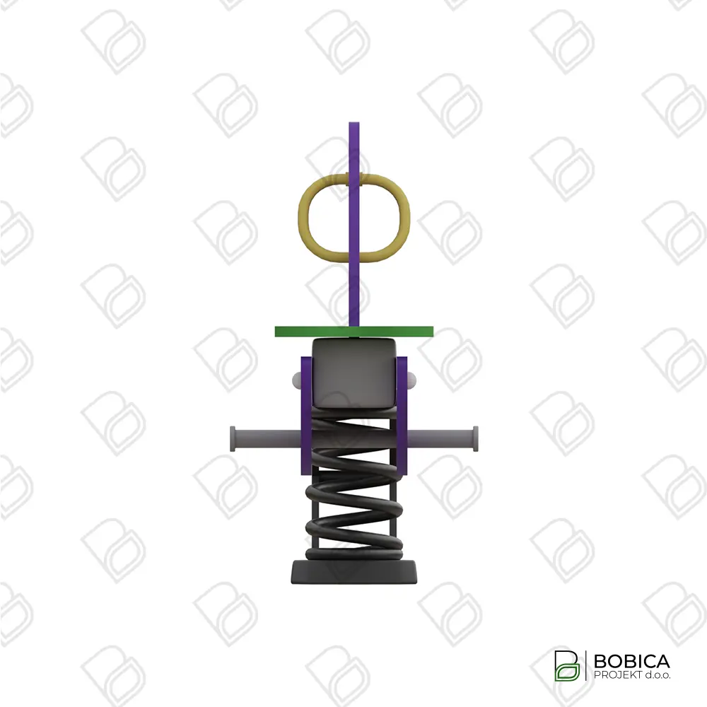 Klackalica na oprugama za dvoje s motivom Konja "GallopGo"