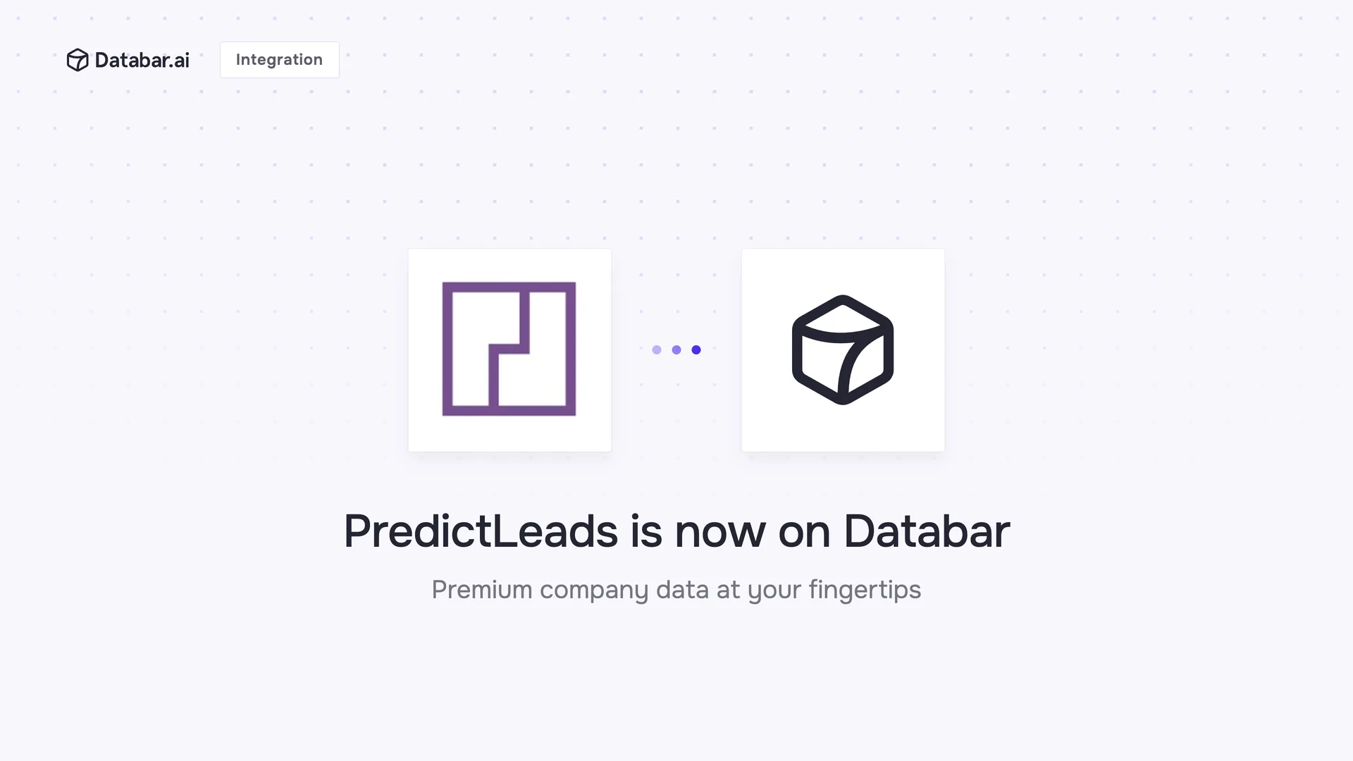 PredictLeads is now on Databar — integration announcement