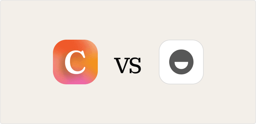 Conveo logo "vs" Bolt Insight logo comparison graphic.