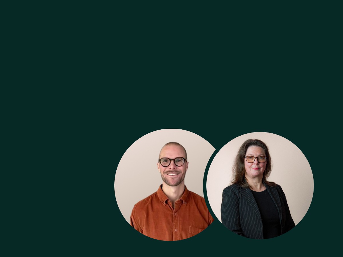 Webinar speakers Johan Eskilsson and Ulrika Sandberg