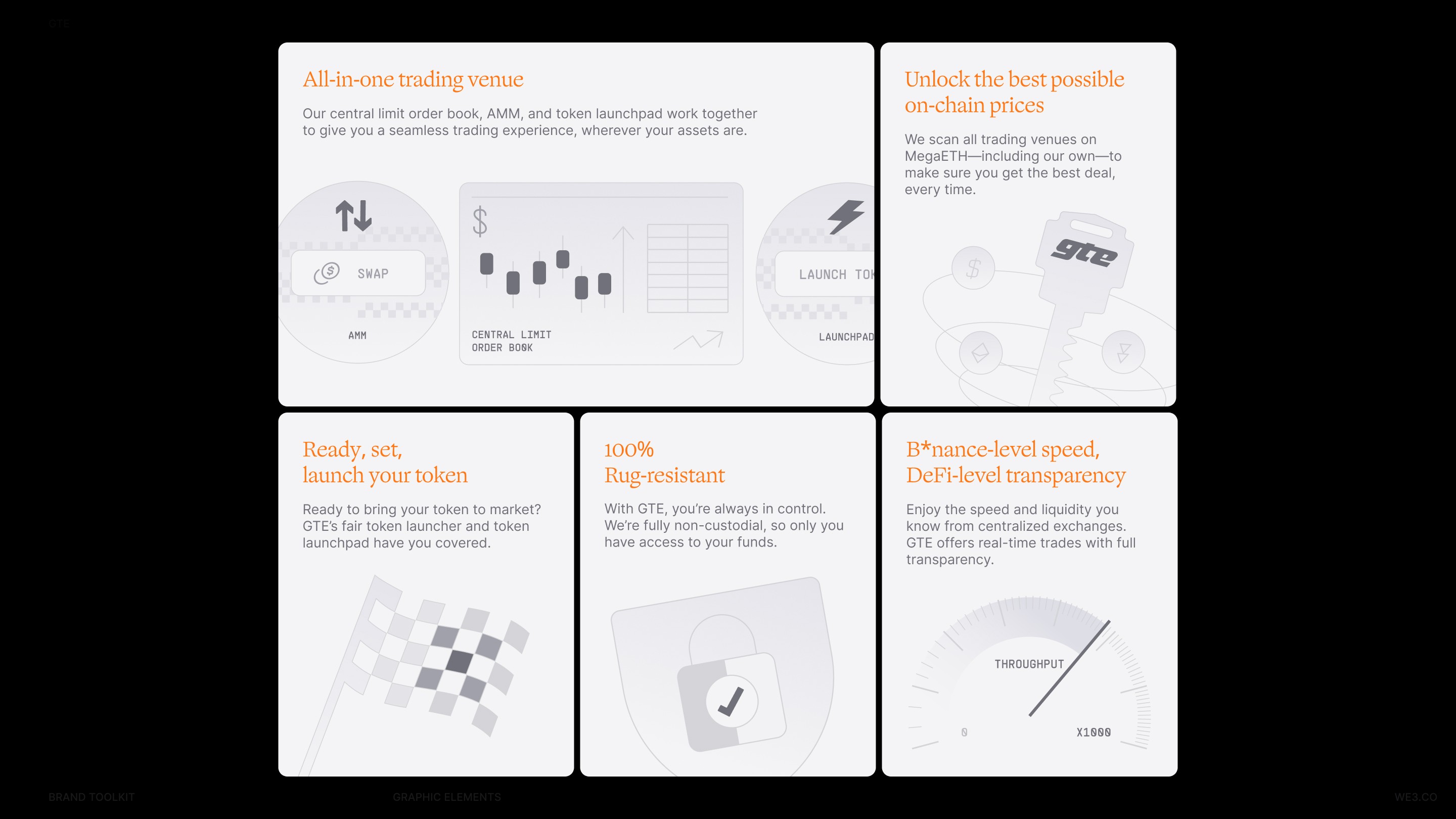 GTE web3 DeFi brand strategy and design by Charlota Blunarova
