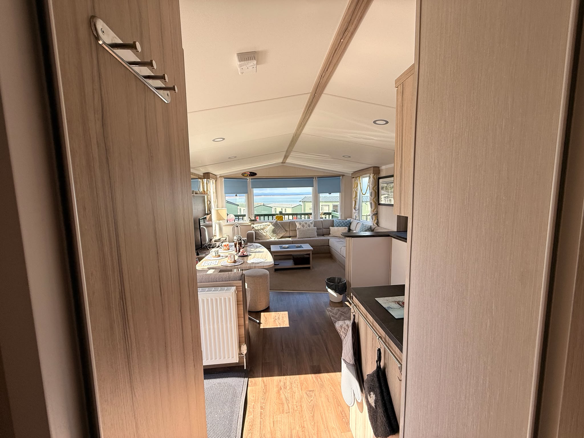 a picture showcasing the length of the cabin  