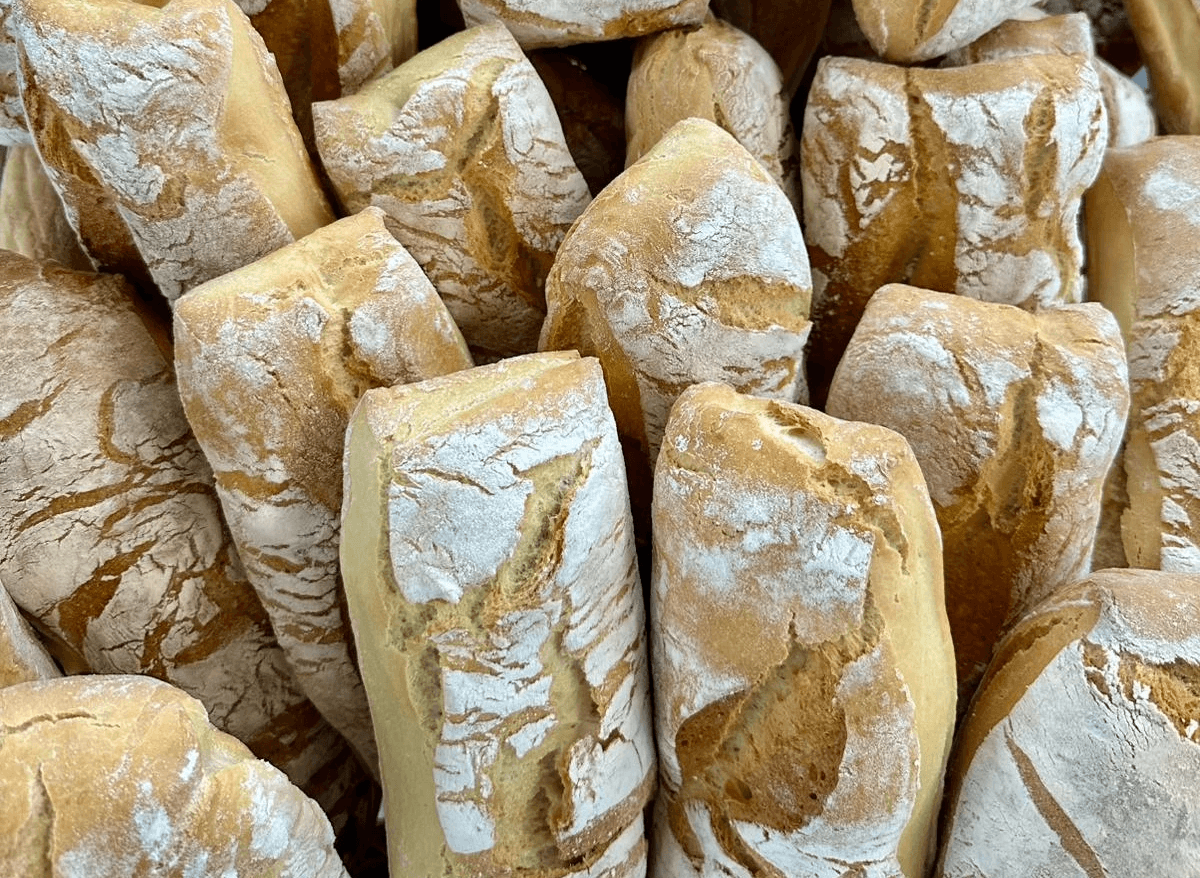 a display case filled with lots of different types of desserts