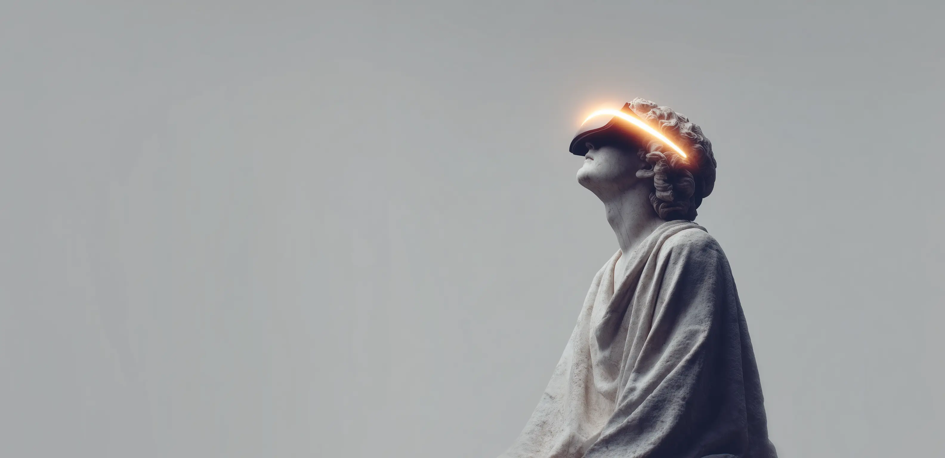 a ctr computer in a hazy, mysty environment, with a beam of light shining on it