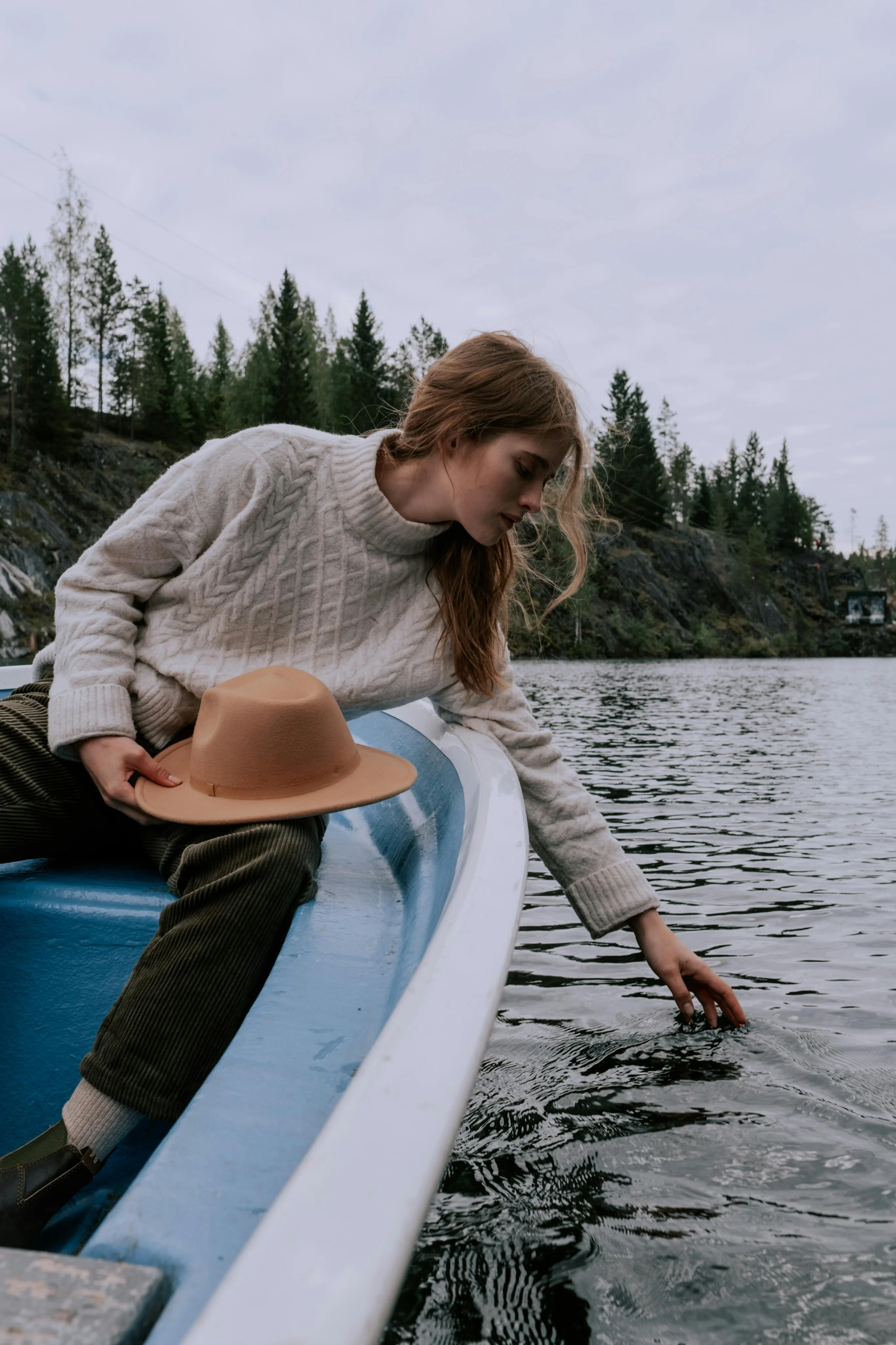 Sophia Mitchell is boating