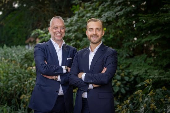 Ondernemer-investeerder Maasbert Schouten en investeringsbankier Denzell Melles
