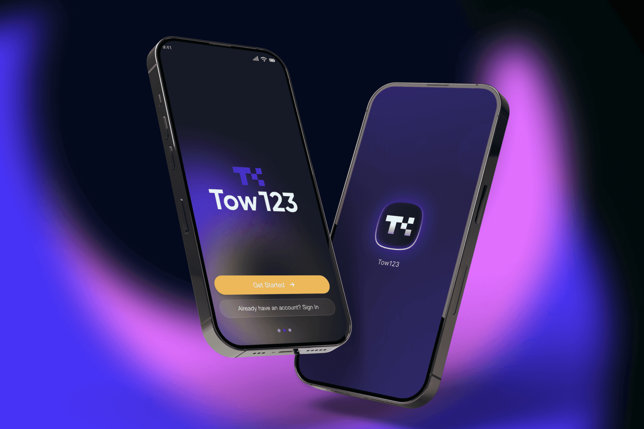 Phone with tow123 website open