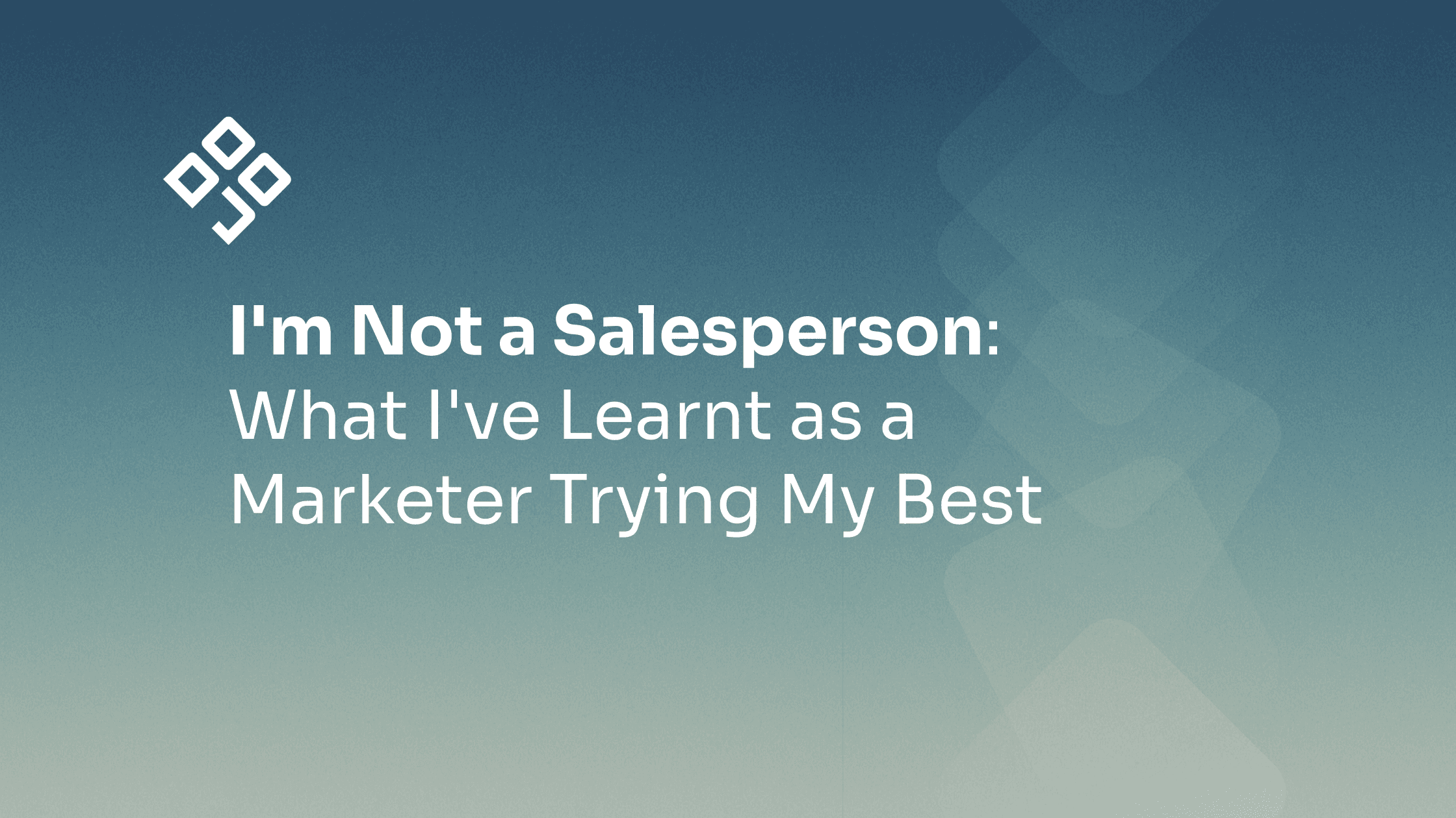70% of trained salespeople missed quota in 2024. B2B marketers asked to sell don't need a sales script. They already have the better approach.