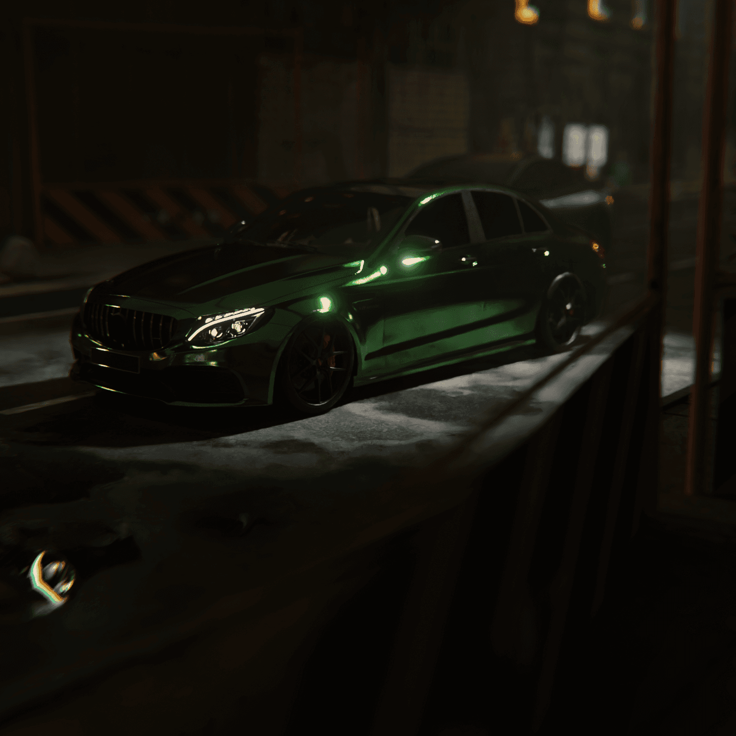 Blade Car Green Mercedes Still Angle