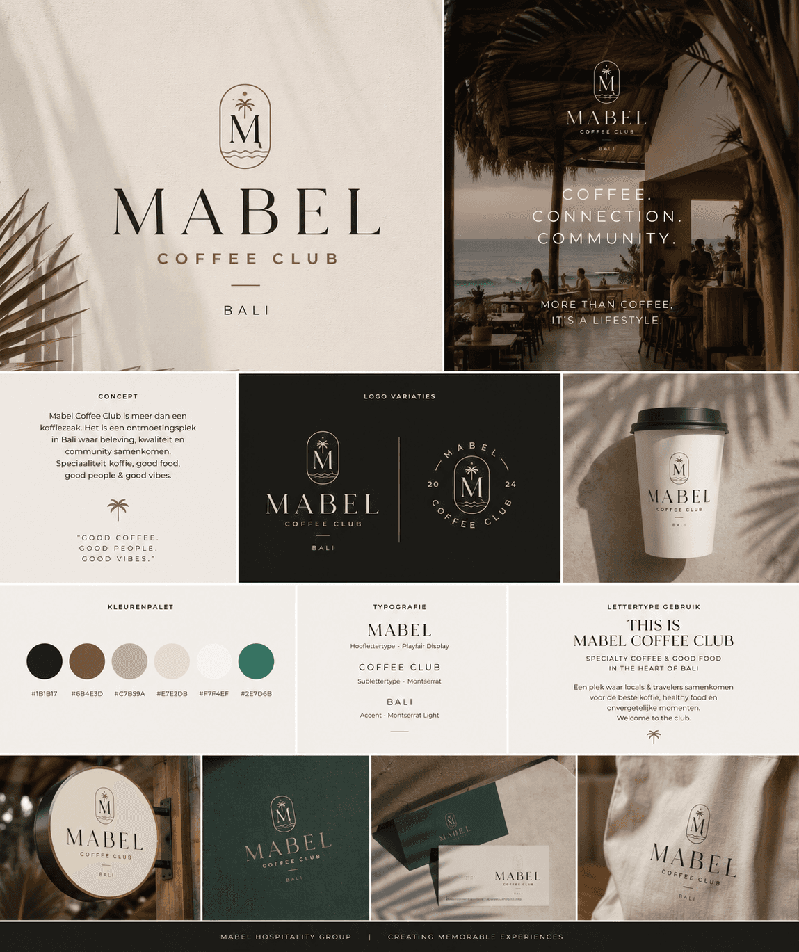 Mabel Coffee Club visual identity system
