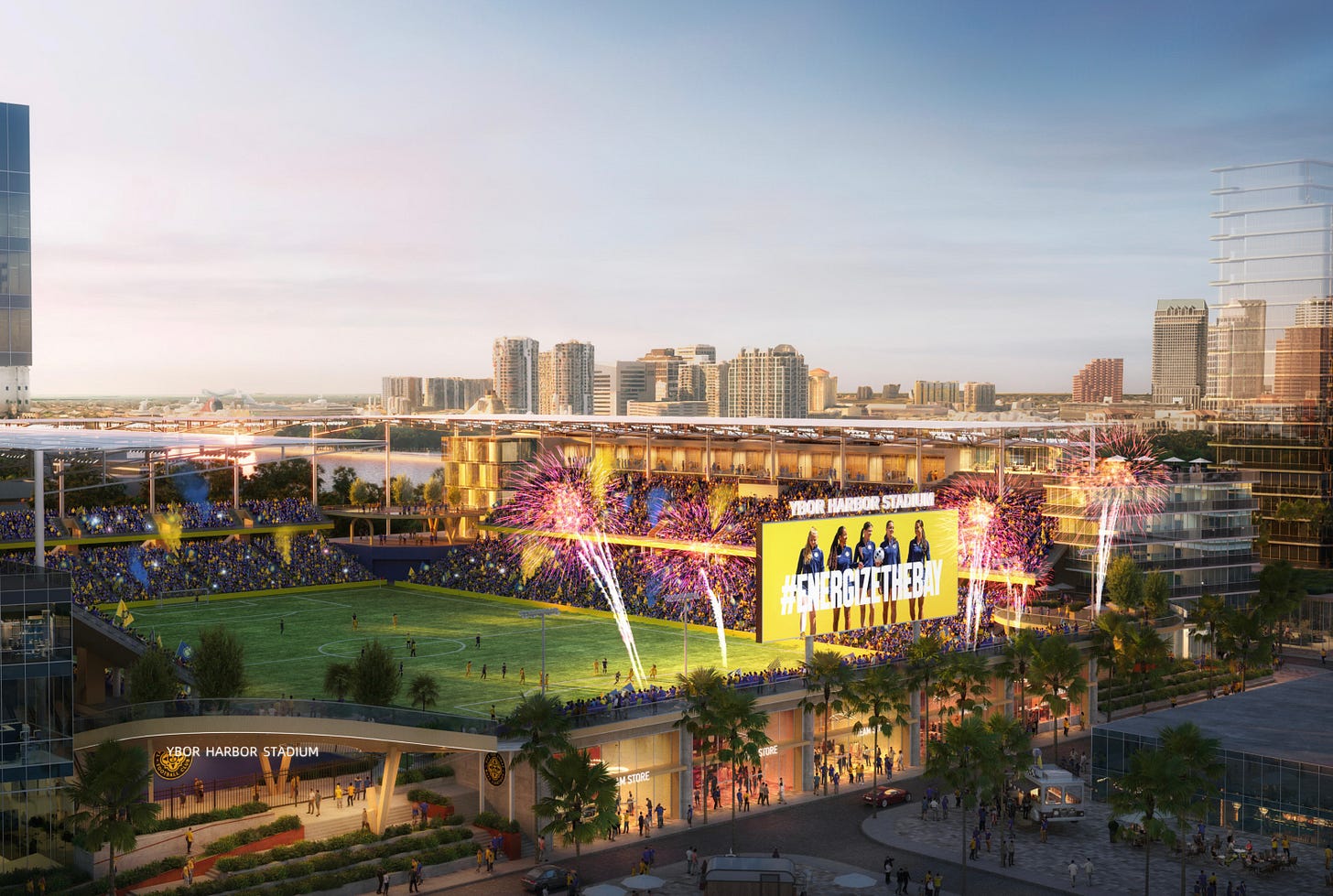 Rendering of Tampa Sun FC Stadium 