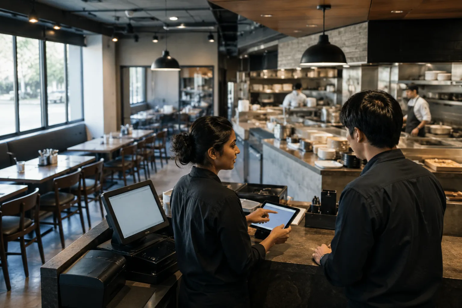 Restaurant POS counter team