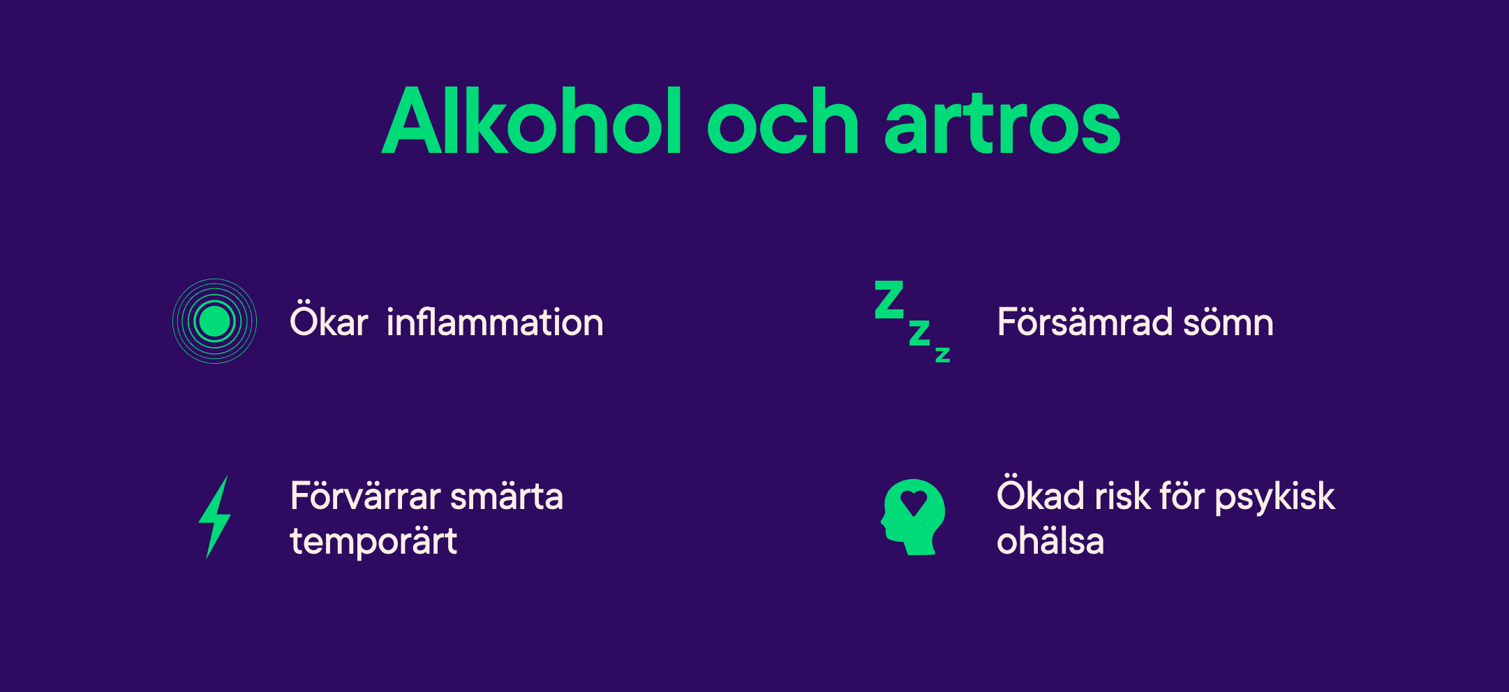 Alkohol och artros: konsekvenser