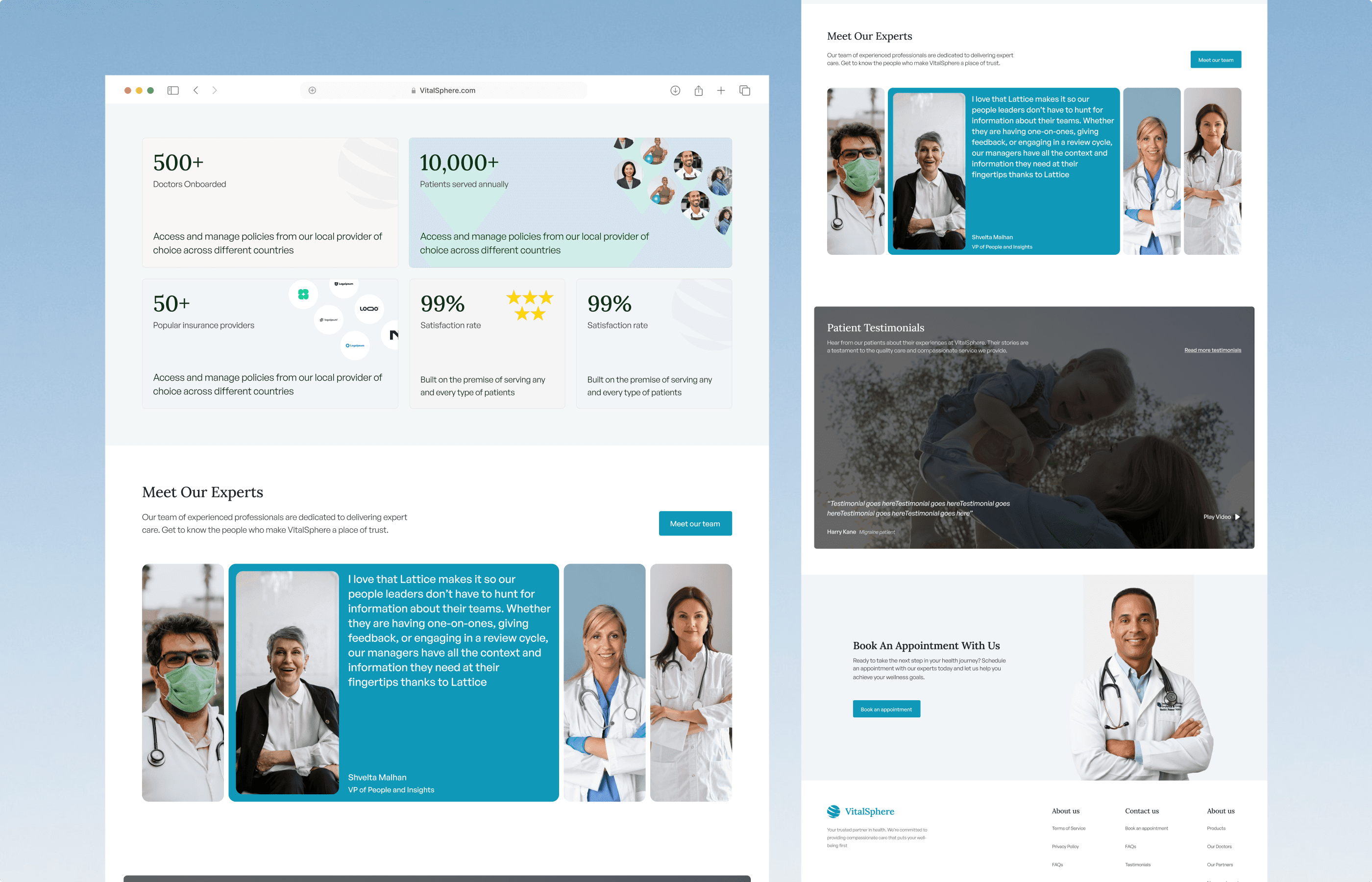 VitalSphere Framer Template