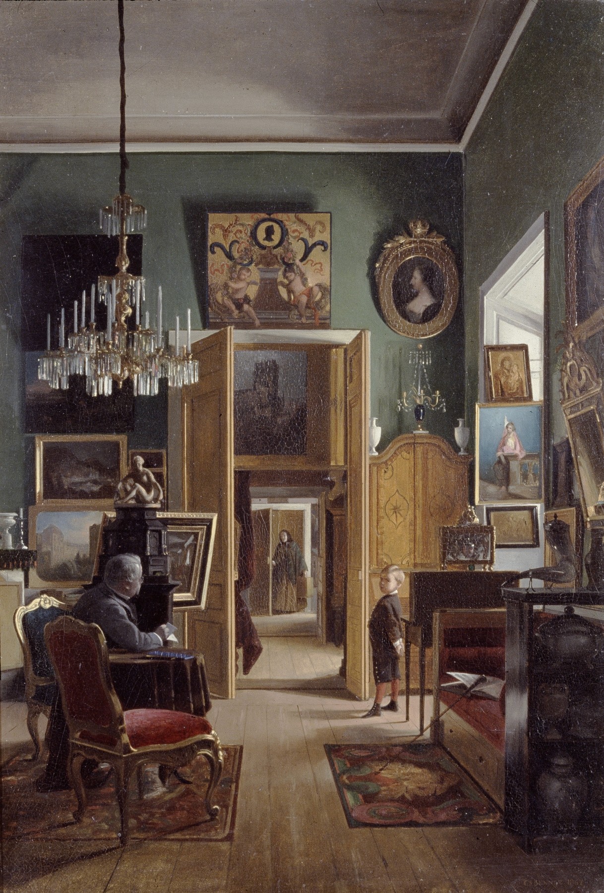 Interior of the Painter’s Home in Stockholm (1867)