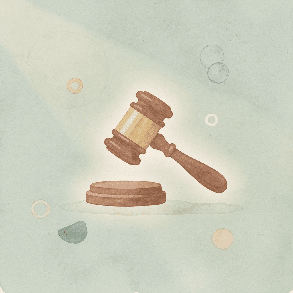 Gavel icon representing a court-approved class action settlement