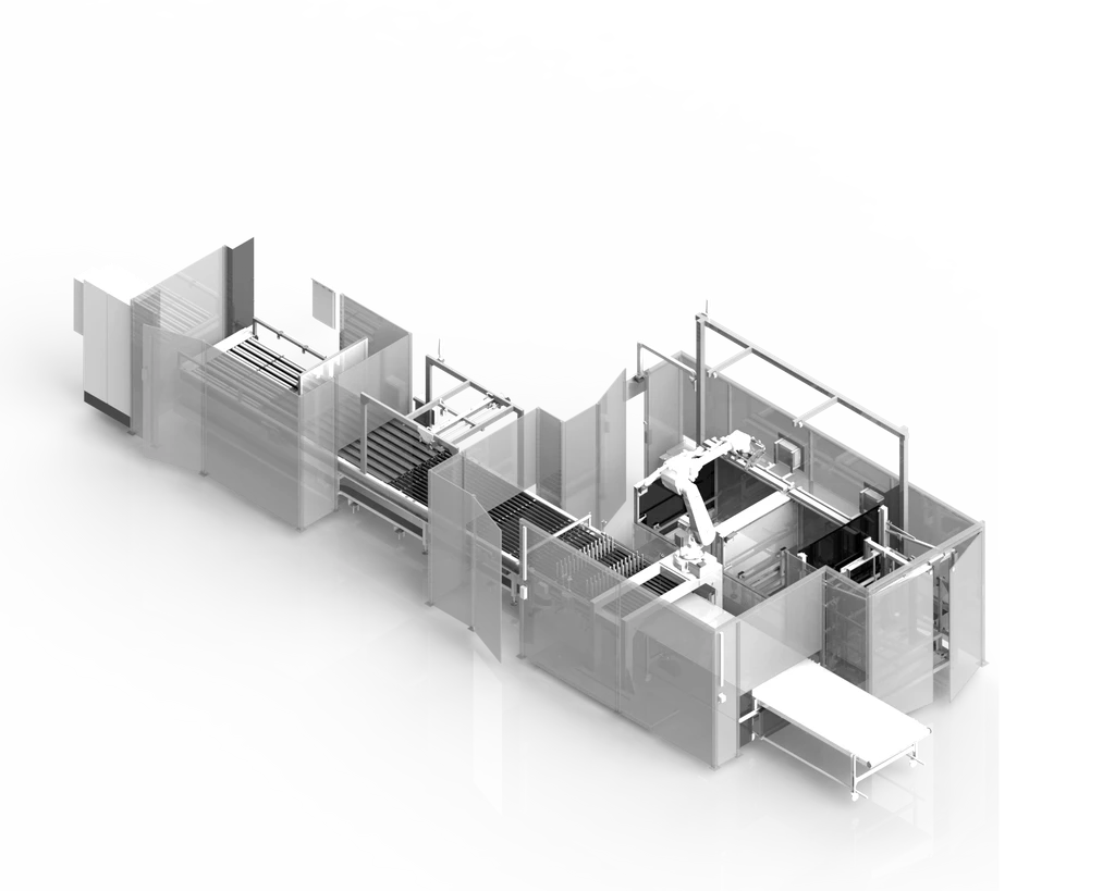 Industrieroboter in Produktionslinie, automatisierte Fertigung, moderne Technologie