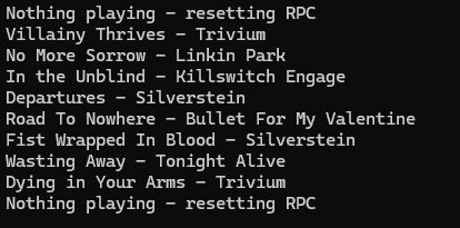 Discord RPC Tool compact status display