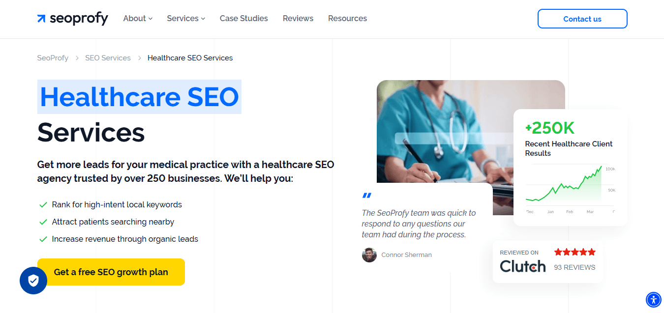 SeoProfy Data-Driven Medical SEO with Proprietary Research Tools