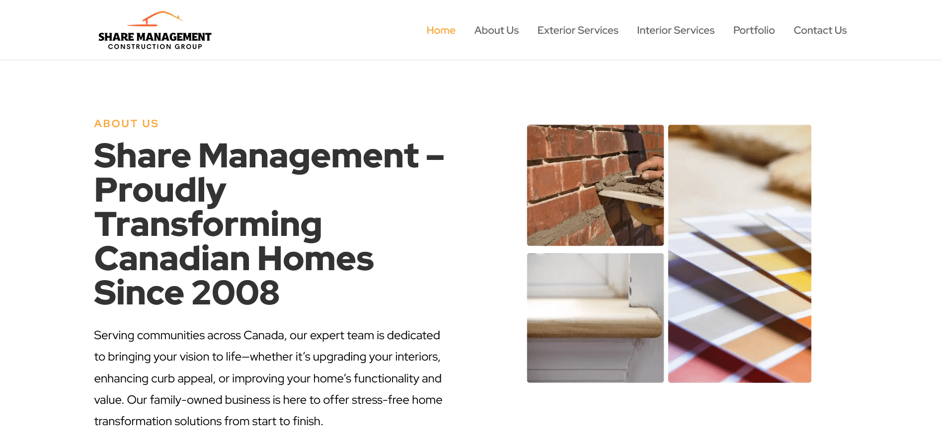 cover image sharemanagement website developed & designed by Dreams Agency Mississauga, Ontario