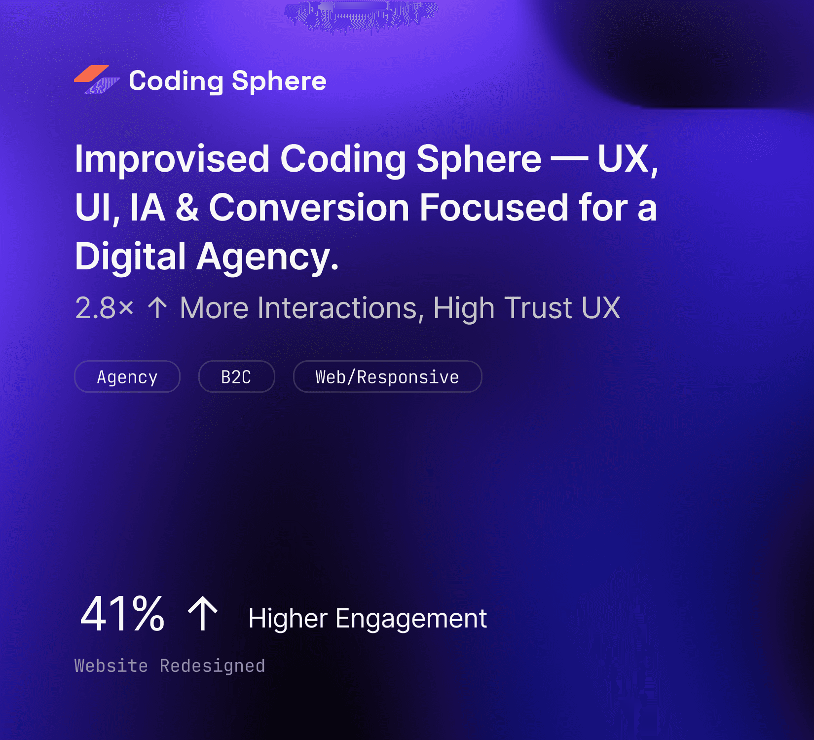 Coding Sphere - case study thumbnail