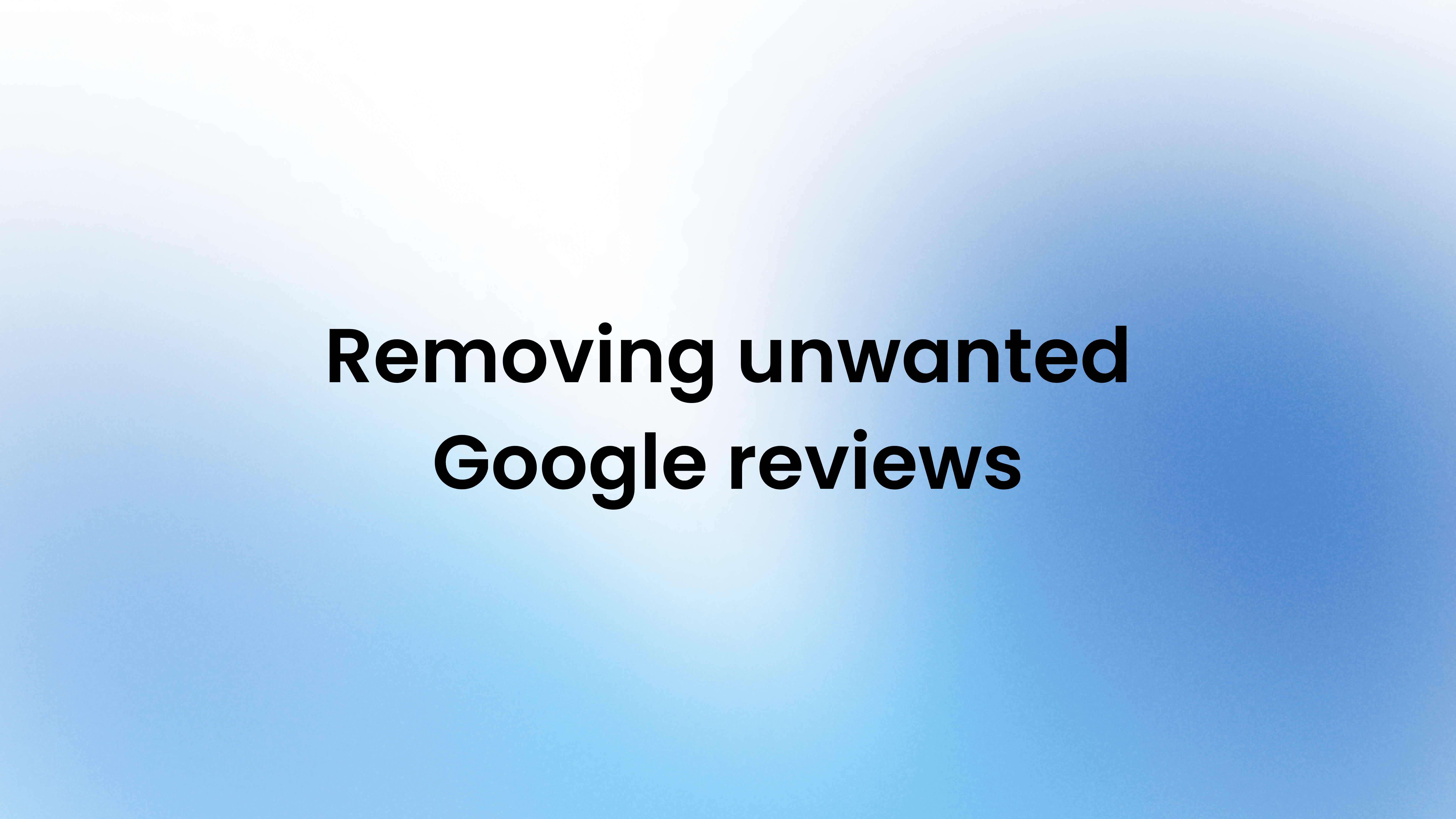 How to remove a google review