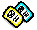 Illustration of a dumbbell and a stopwatch symbolizing practice and timed exercises in facilitation training