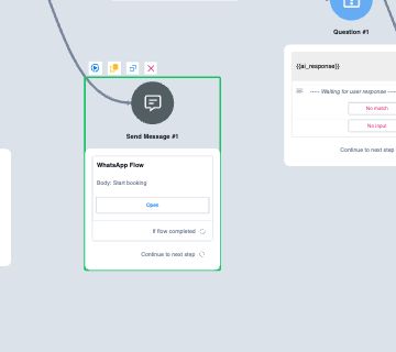 Clicking an Error Logs node returns to the failed Flow Builder node
