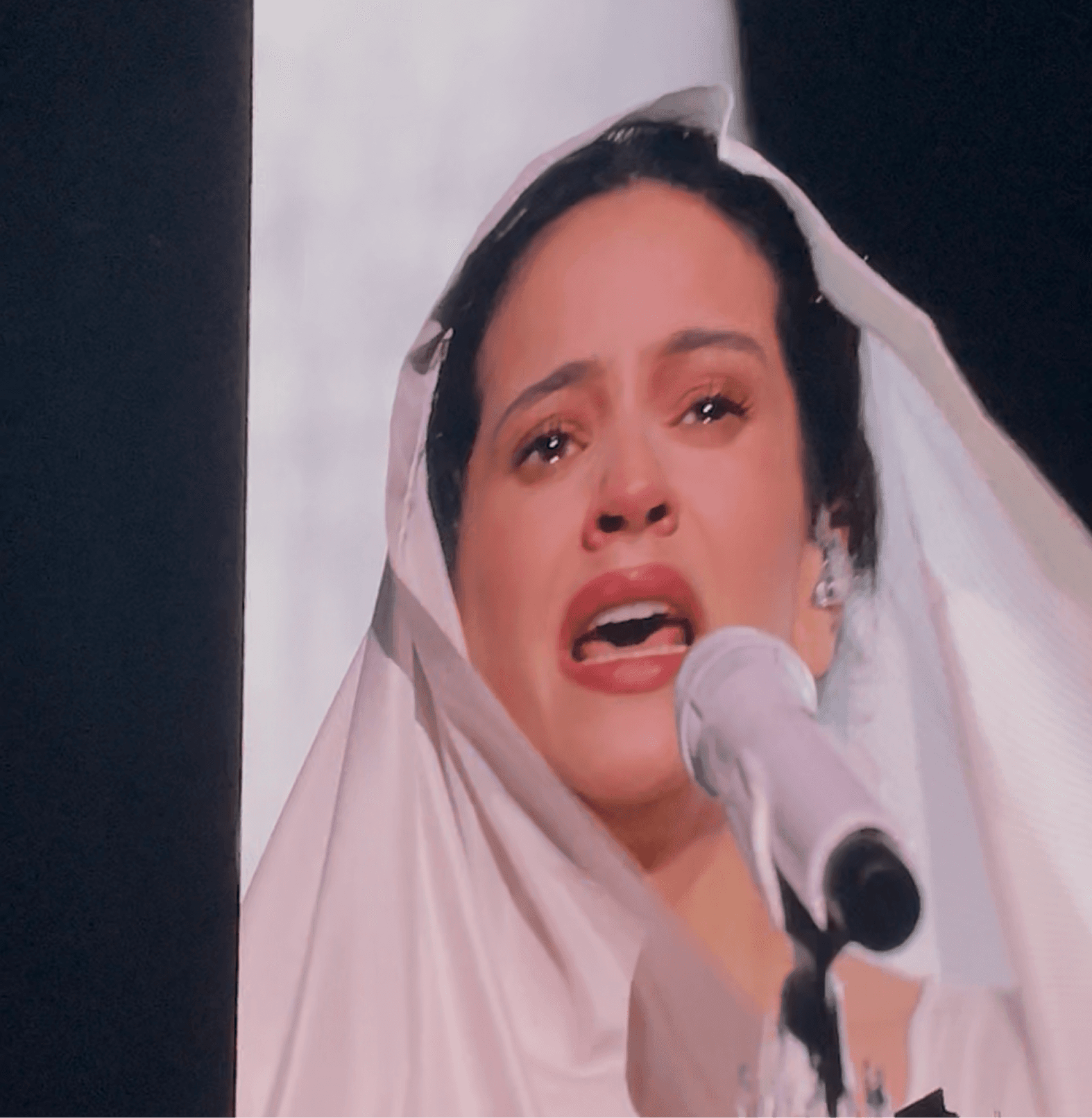 Berlin 1st May 2026: Rosalia's Mio Cristo Piange Diamanti suring Berlin concert as part of Lux Tour