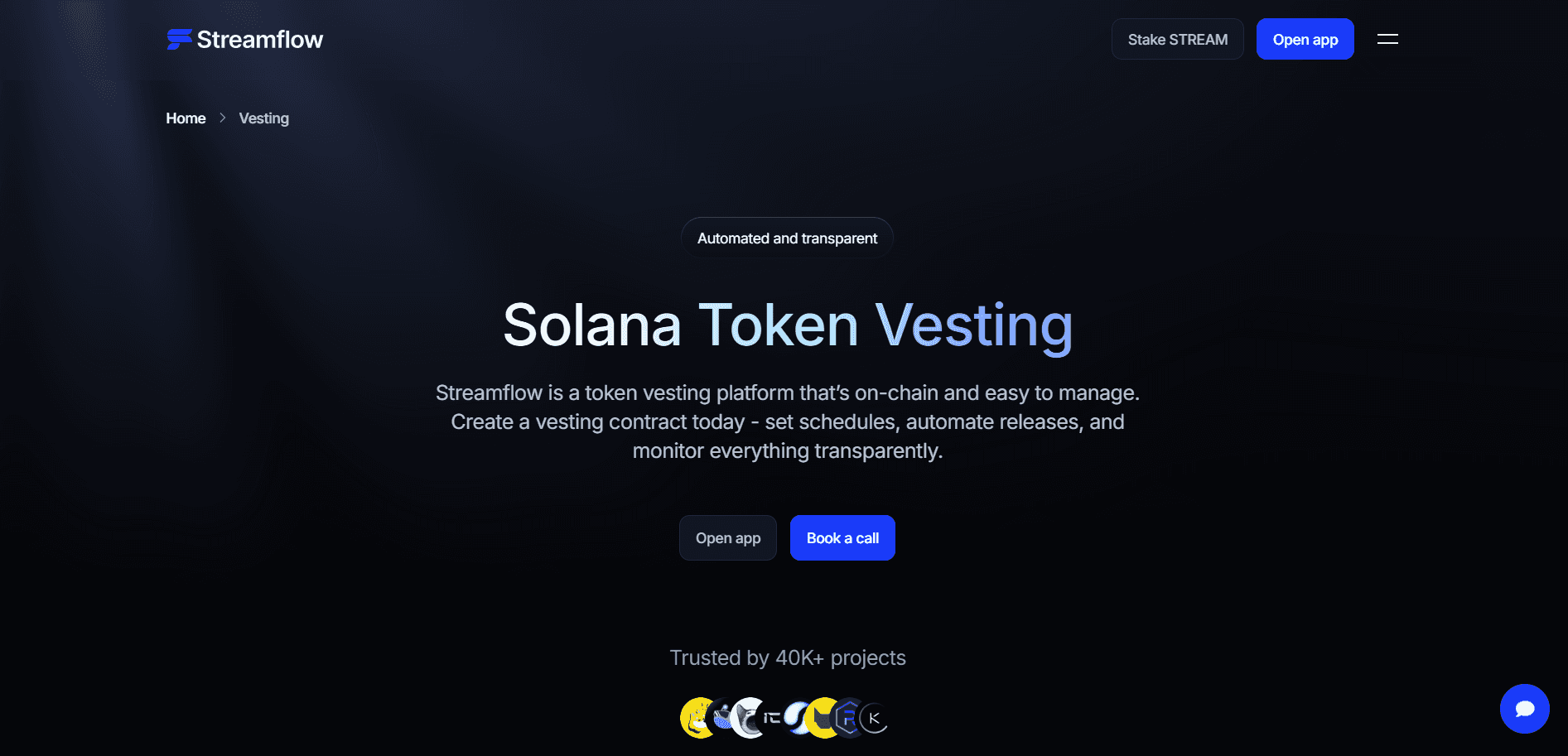 Streamflow Token Vesting