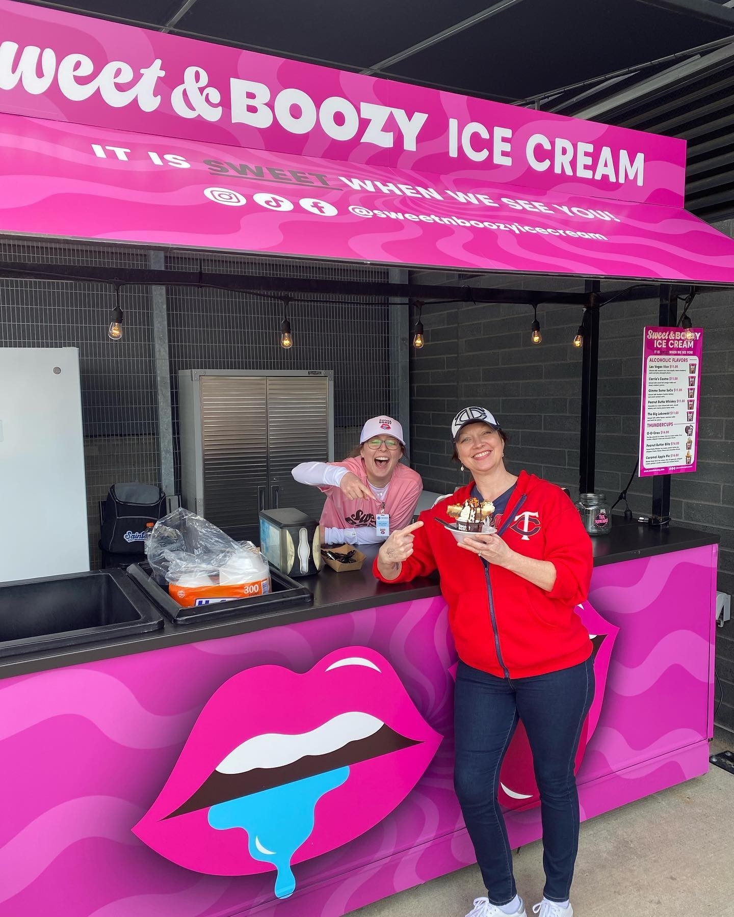 Sweet & Boozy concession stand at MiLB stadium