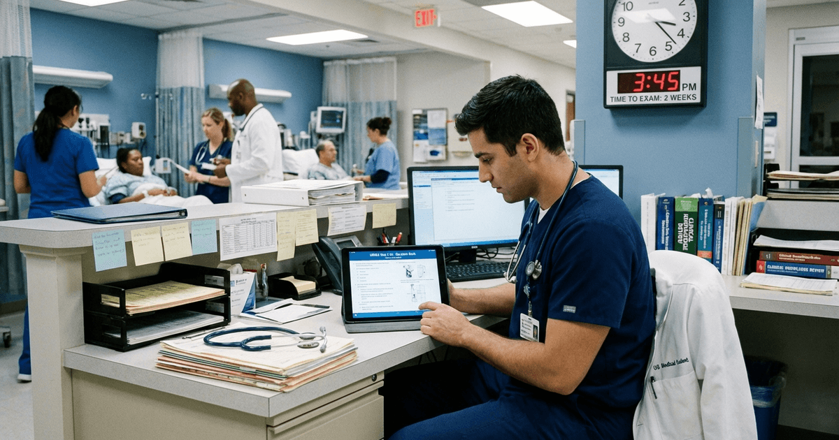 Cover: How to Prepare for USMLE Step 2 CK During Clinical Rotations: Complete Strategy for US Medical Students (2026)