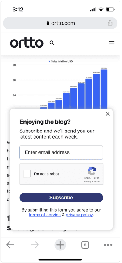 mobile lead capture forms