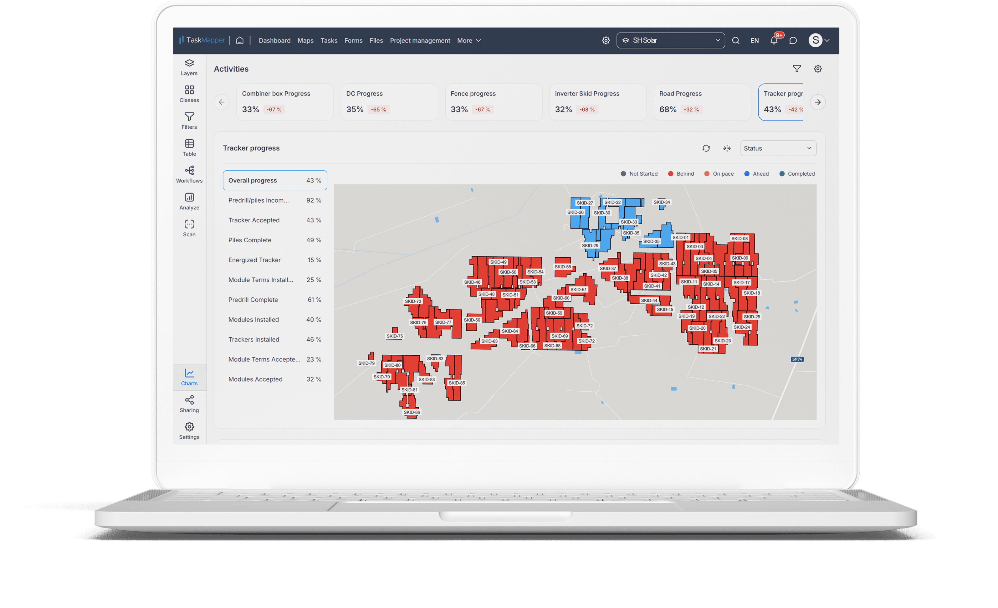 TaskMapper: Track conditions precedent in real-time and automate reports to meet lender requirements and support project financing.