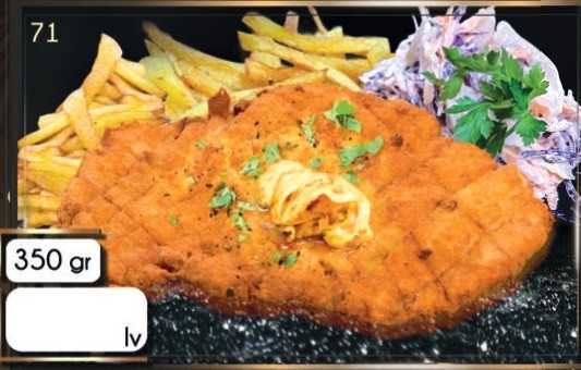 Crispy chicken schnitzel