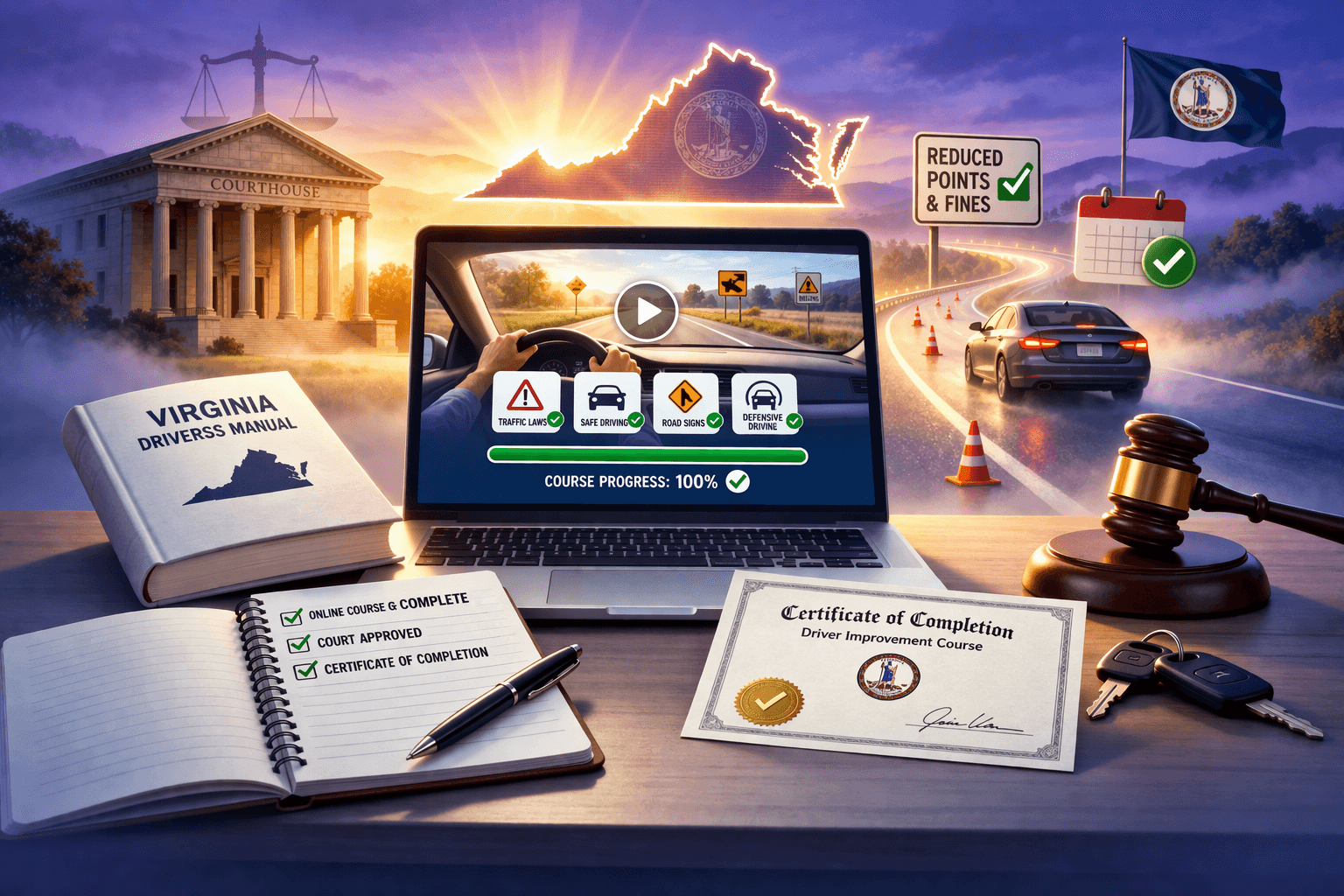 Virginia Court-Ordered Driver Improvement Course: What You Need to Know