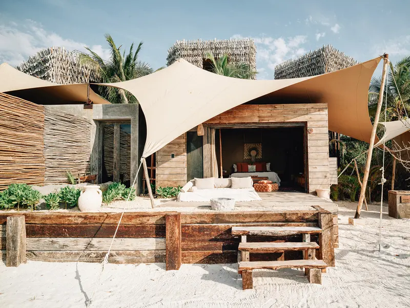 Oceanfront Suite with panoramic sea view at Nomade Holbox, Mexico