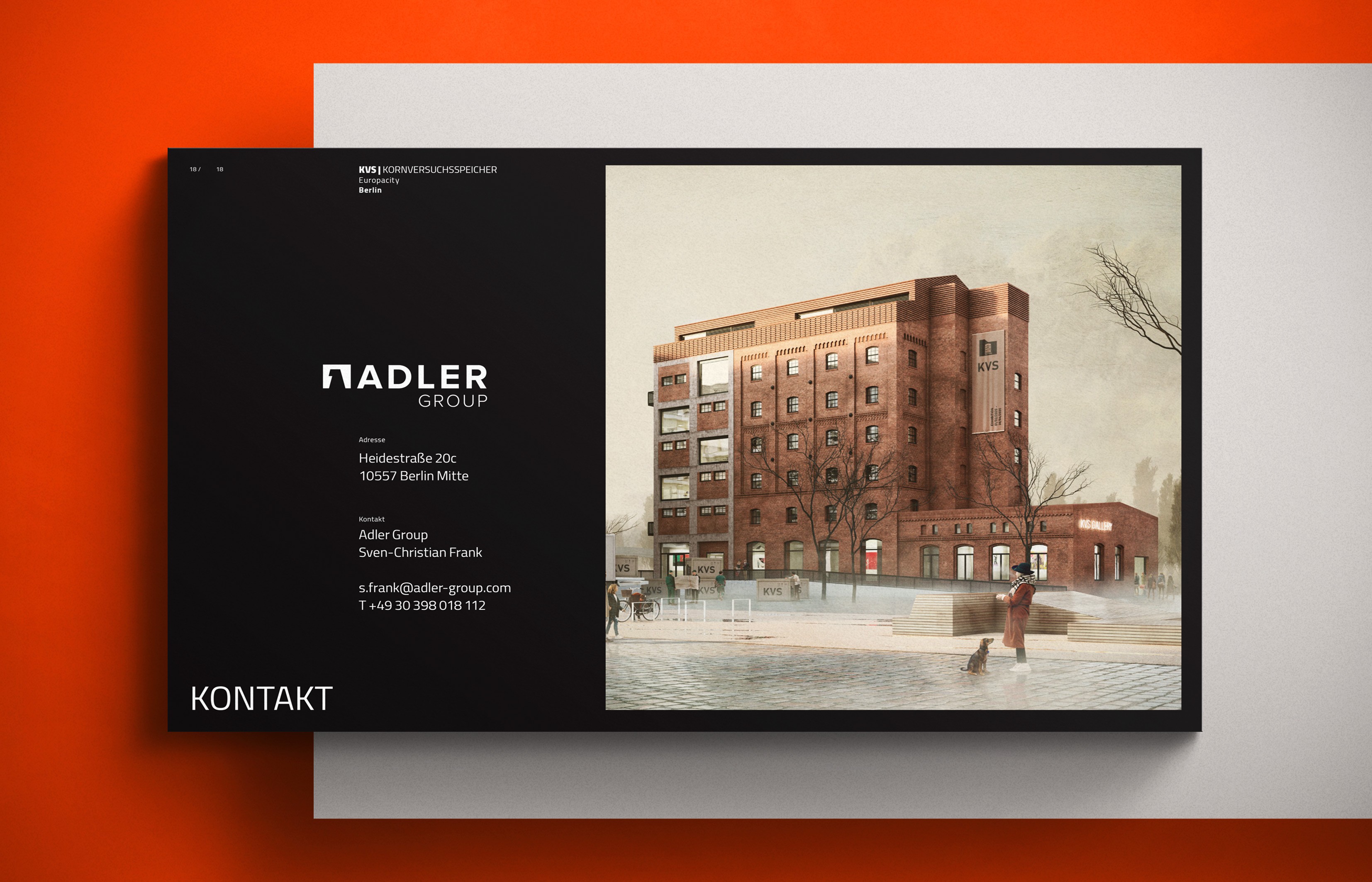 Broschüre für den KVS Kornspeicher – modernes Editorial Design mit klarer Typografie und markanter, zeitgemäßer Farbwelt