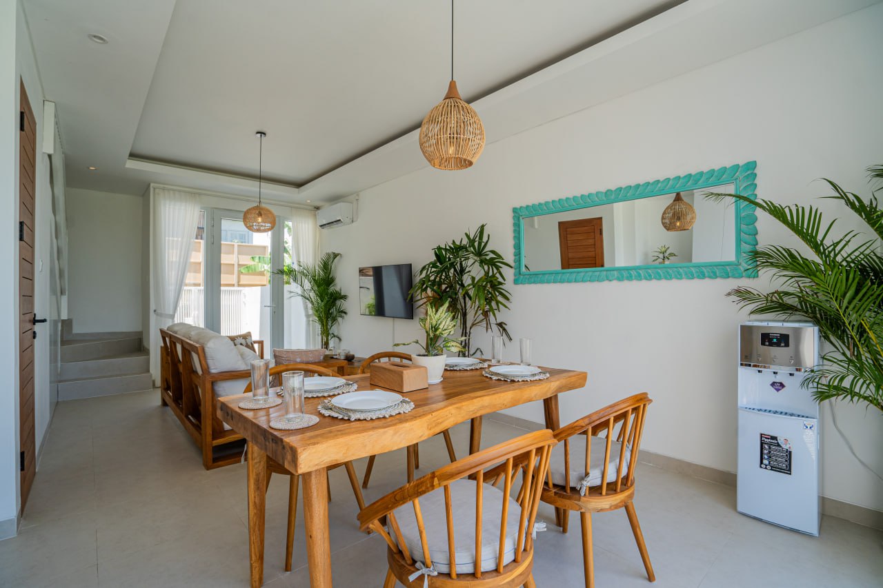 Completed 2-bedroom villa in Tumbak Bayuh, Canggu, overlooking rice fields