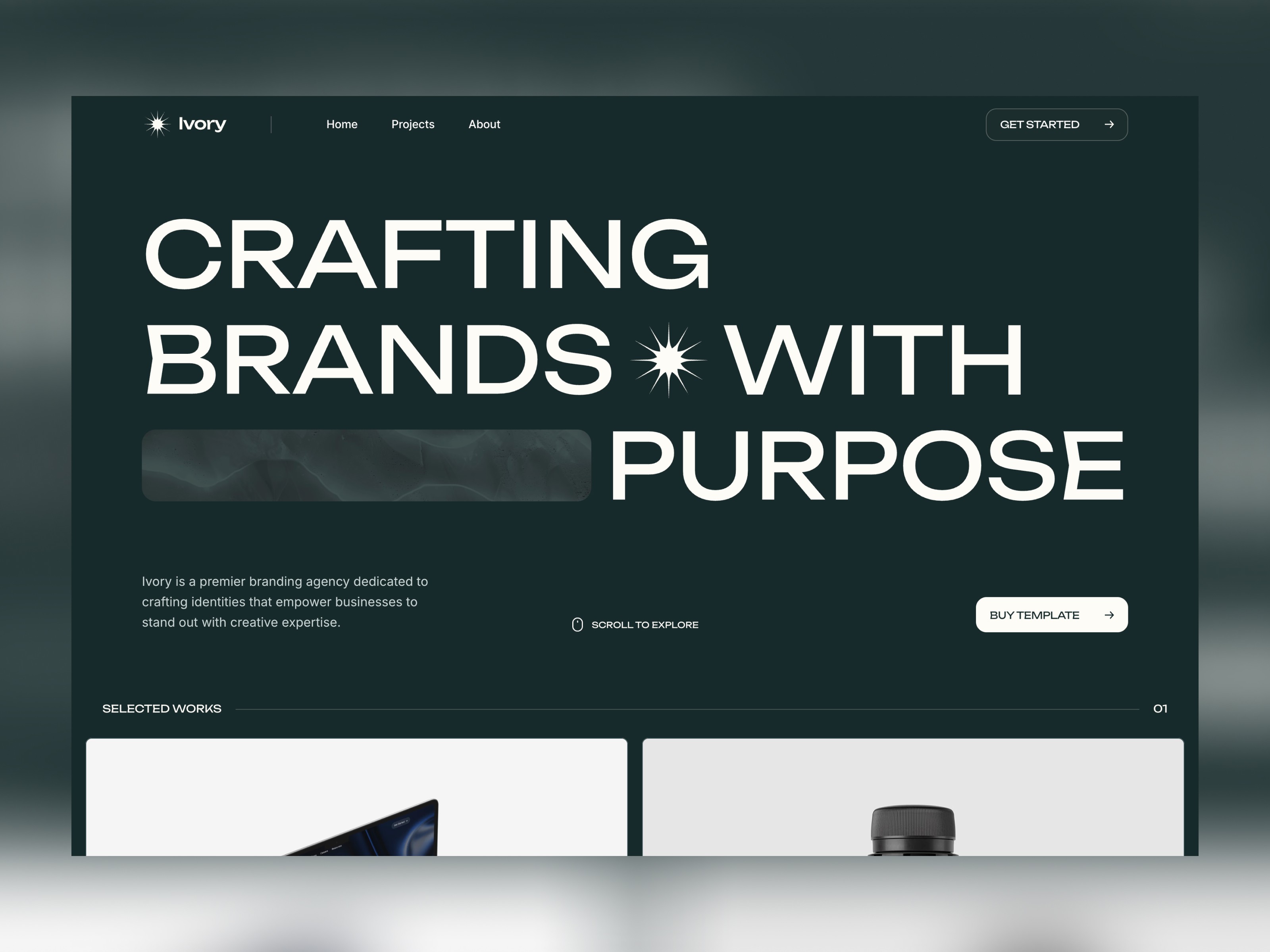 Agency website template