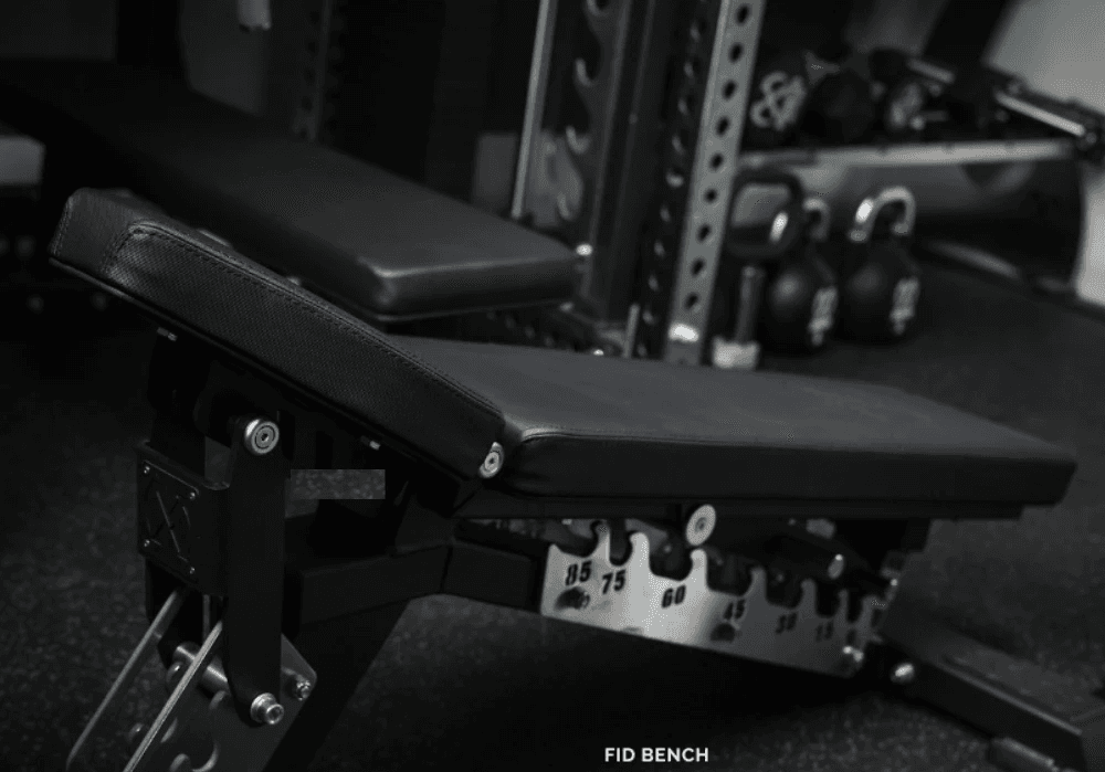 Two individuals are working out in a gym, focusing on dumbbells and strength training equipment.