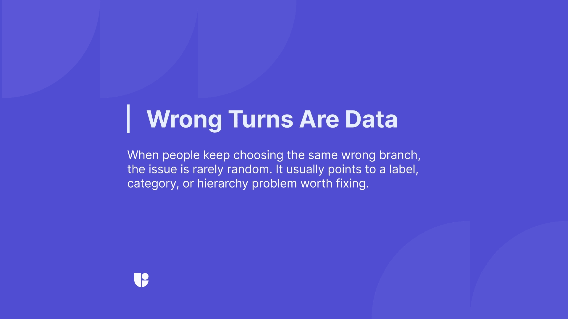 Highlighting the importance of collecting both positive and negative data points with this banner during testing.