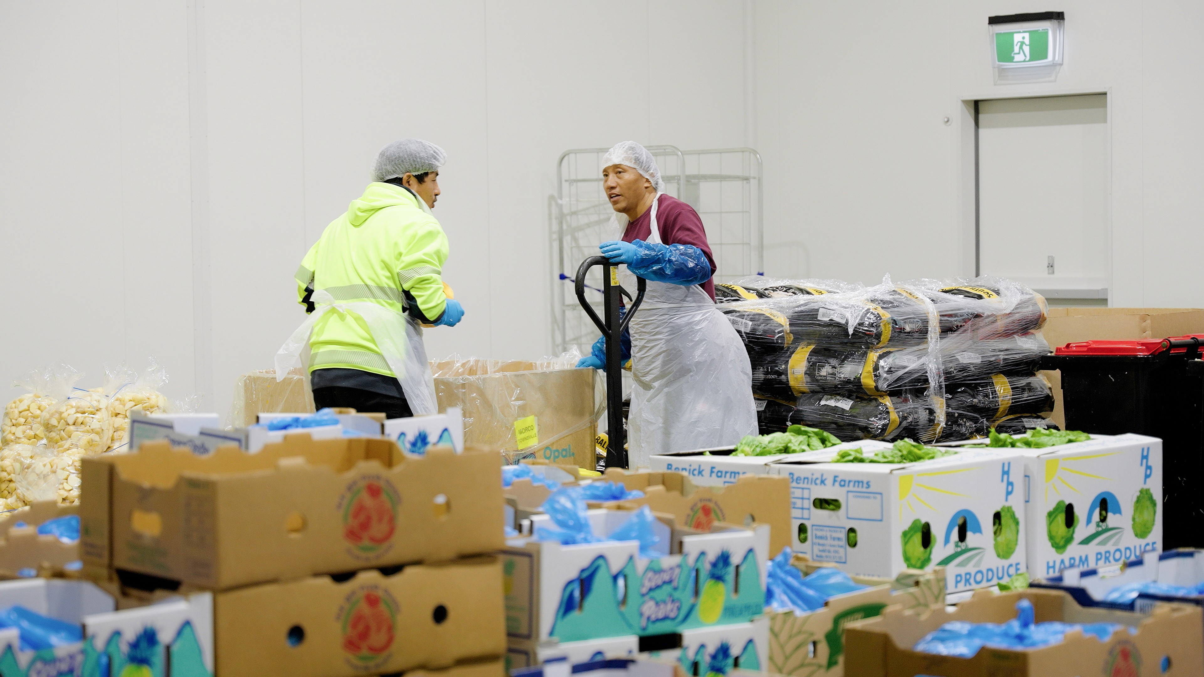 Truck crossing bridge