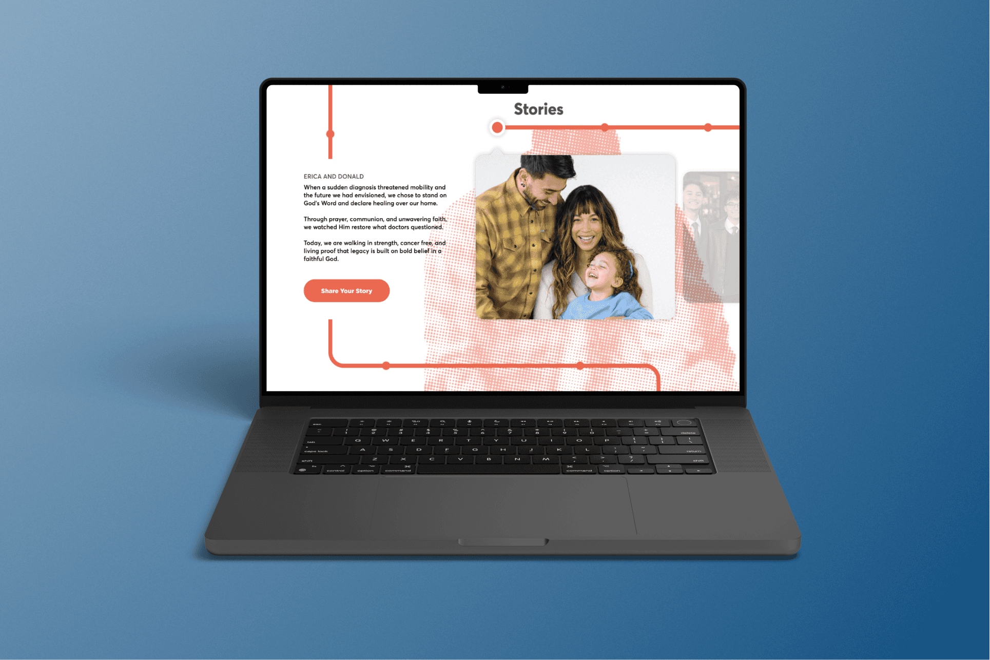 Stories that highlight real people and lived experiences to reinforce impact and community.