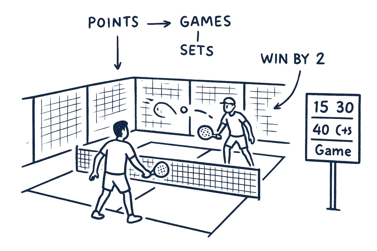 Padel Scoring Basics: How Points, Games, and Sets Work