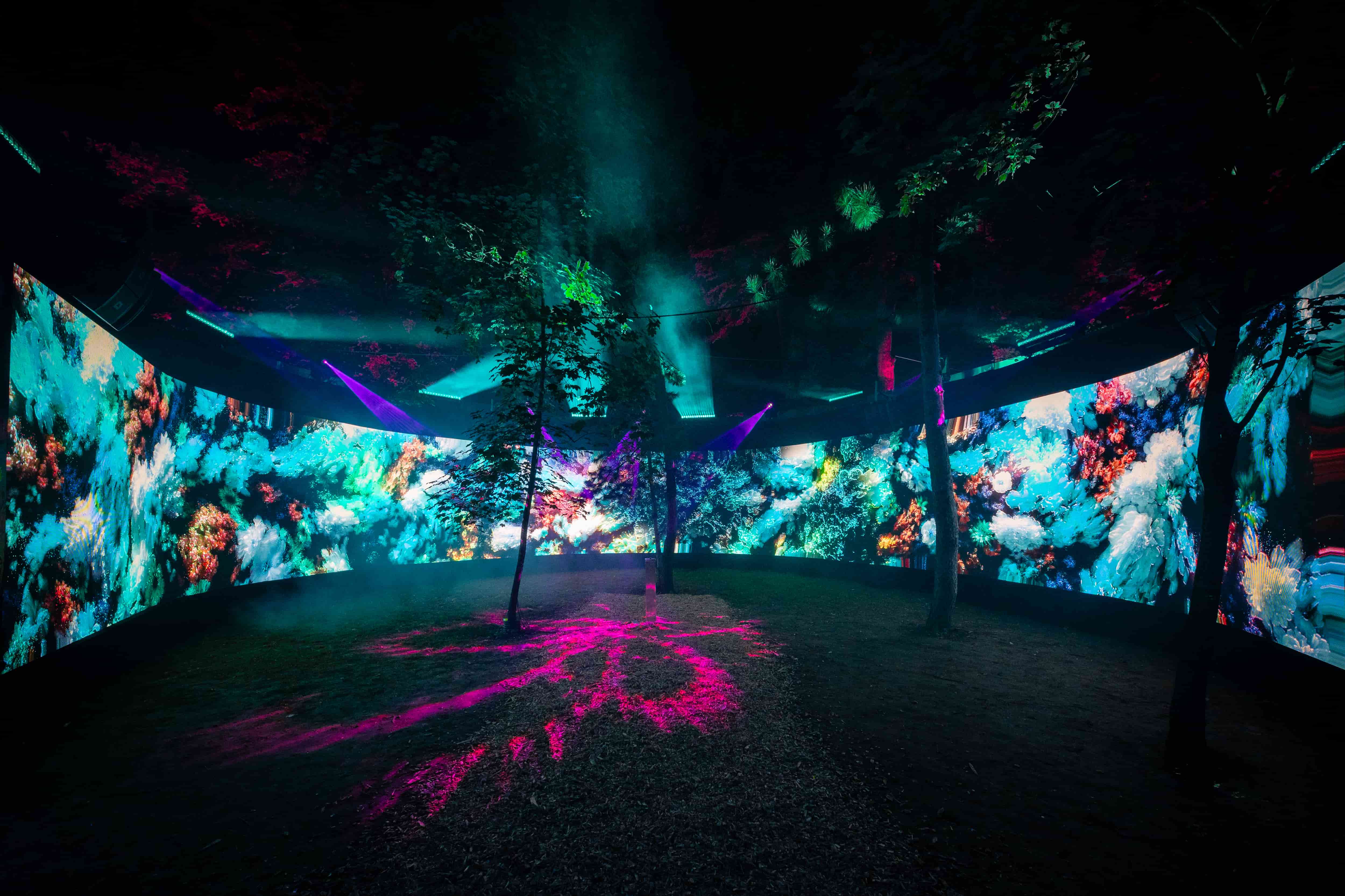 Interactive art installation by RenaiXance at UNTOLD Festival Romania 2025 – Bitopia.