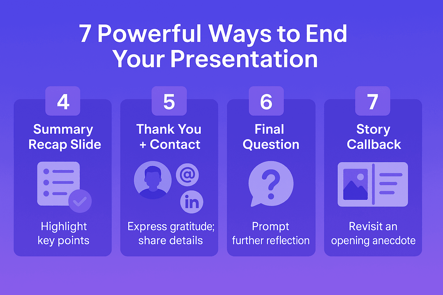 7 Powerful ays to End Your Presentation part 2