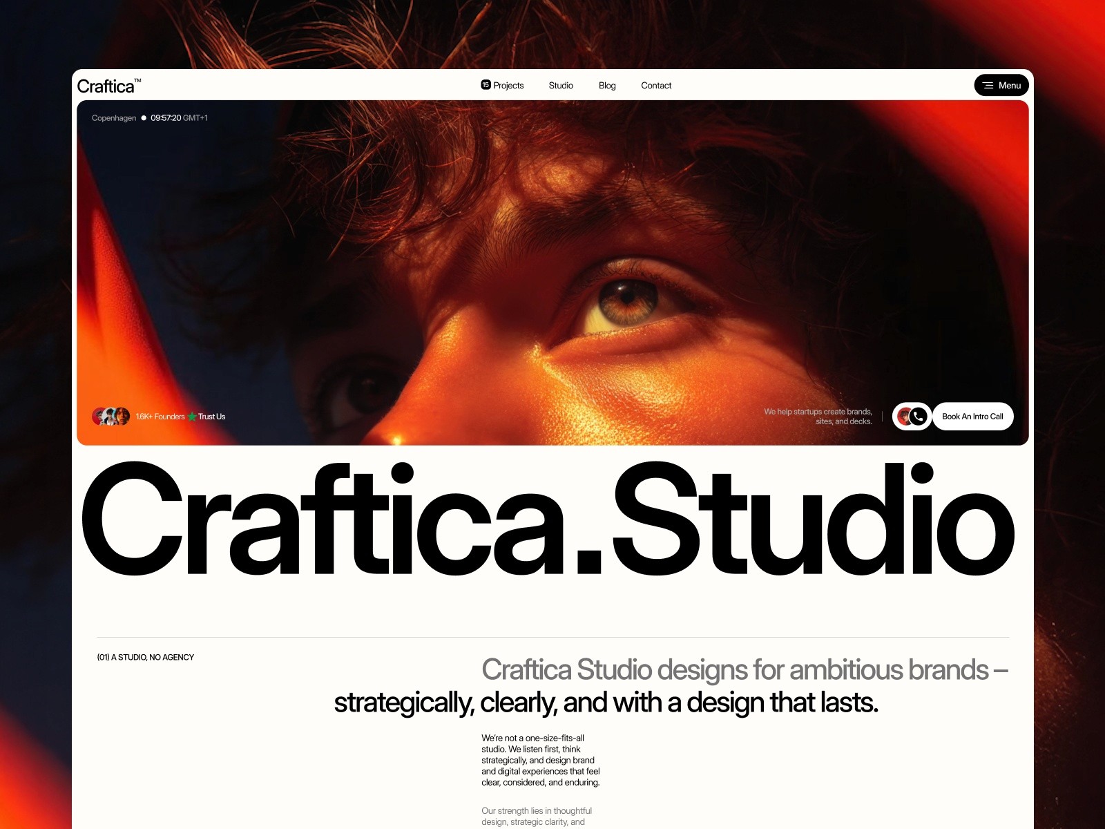 Craftica — 极简现代创意机构官网设计灵感