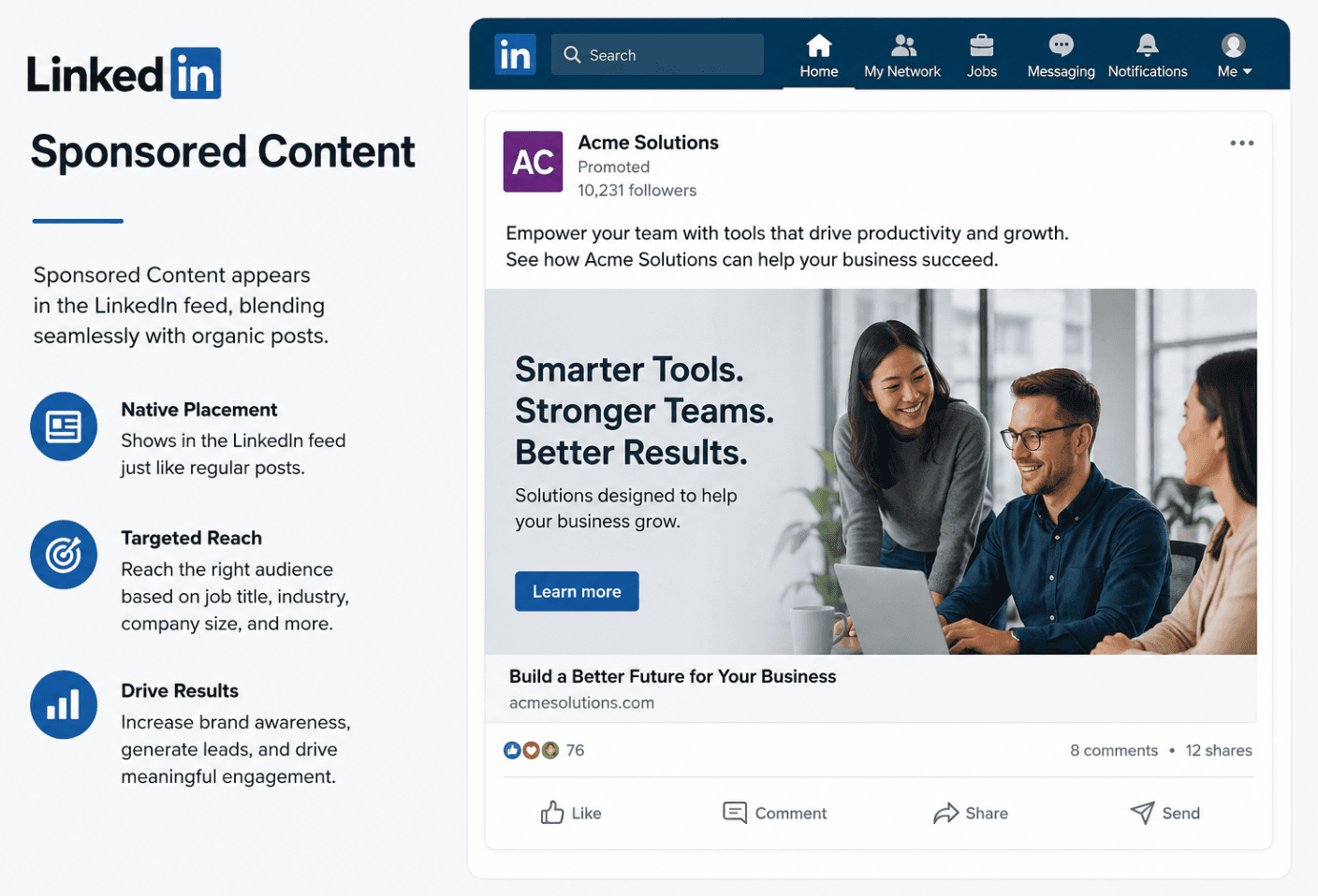 LinkedIn Sponsored Content