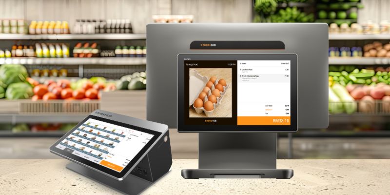 Sistem POS di atas meja